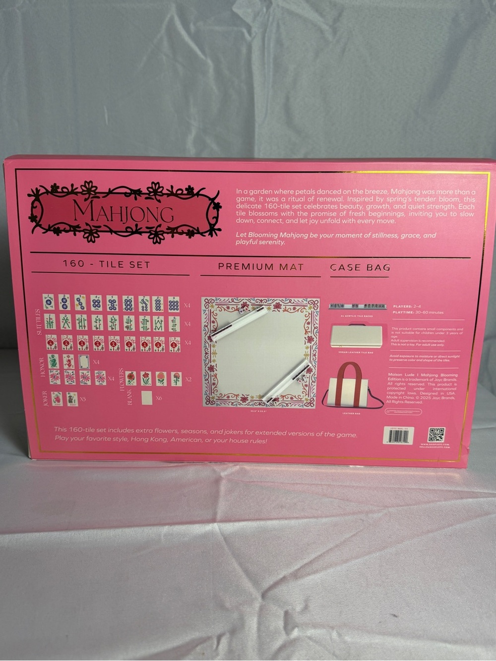 Maison Lude MAHJONG Blooming Edition Set with Cream, Orange & Pink Accents NIB - Picture 5 of 8